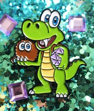Croc PS1 Pin Badge