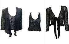 Womens Mesh Crochet Shrug Vest