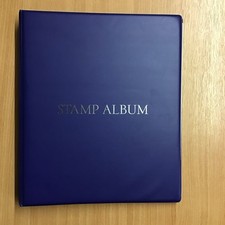 WHSmith Blue Stamp Album With