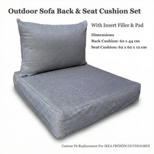 Outdoor Seat Back Cushion Set