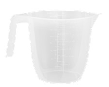Wham Plastic Measuring Jug Cup 2 Litre Clear Dishwasher Microwave Freezer Safe