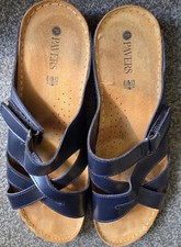Pavers UK Size 9 Euro 43 Leather Sandals Mules NWOT Never Worn