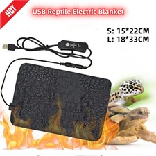 Adjustable Lizard Heating Pad PU Pet Heated Mat  For Gecko/Turtles/Snakes.
