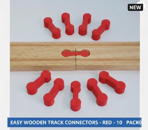 10x red wooden - 10x,