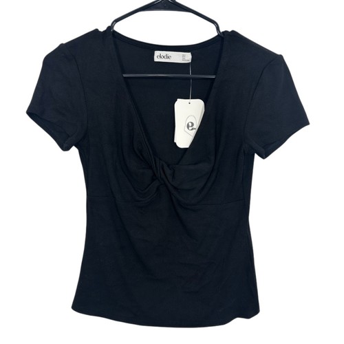 Elodie black ribbed twist - black,