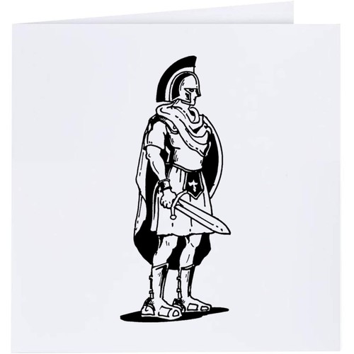 Roman warrior greeting cards - 'roman,