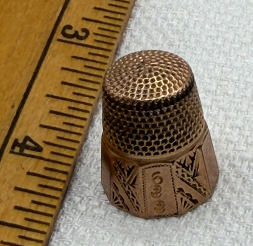 Vintage gold filled - vintage, thimble