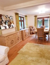 Next Spring Meadow Green Eyelet Pair of Curtains W87"xL91" blanket Lined REDUCED