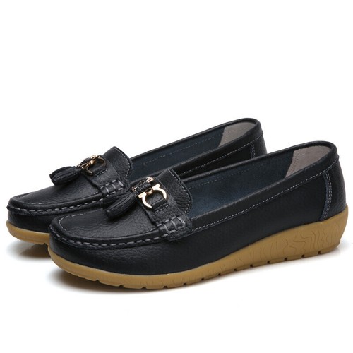 Ladies wide fit shoes slip - shoes, on
