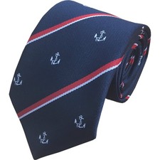 Royal Navy (with Anchor) (RN-Anchor) Regimental Tie - British Made