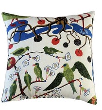 Green Birds Cushion Cover
