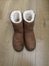 Ugg Australia Classic Short Chestnut Brown Pull On Winter Boots UK 6.5 Eur 39