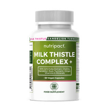 Milk Thistle  Complex Capsules - 14 in 1 - Detox & Cleanse - UK - Vegan