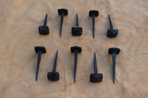 Vintage hand forged nails - vintage,