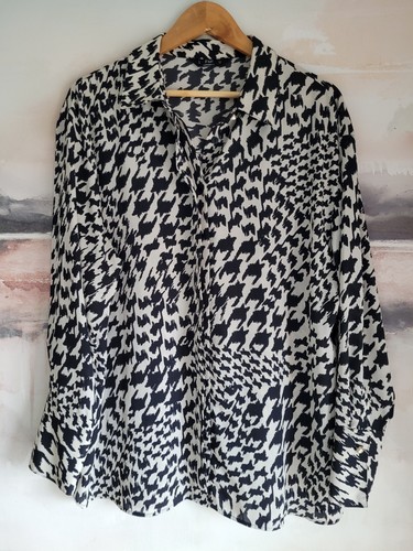 Women long sleeve dogtooth - women's,