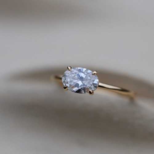 Moissanite engagement ring - ring, 1