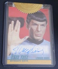 Star Trek TOS Original Leonard Nimoy Spock LLAP Autograph card