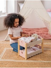 New Dolls Wooden Furniture  Double Bed Bunk Bed Girls Toys Doll Activity Xmas