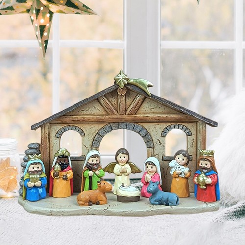 11pcs jesus manger scene - jesus,
