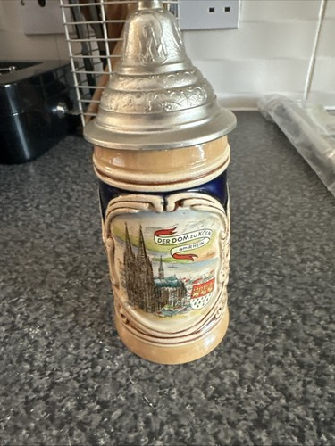 Vintage german beer stein with - vintage,