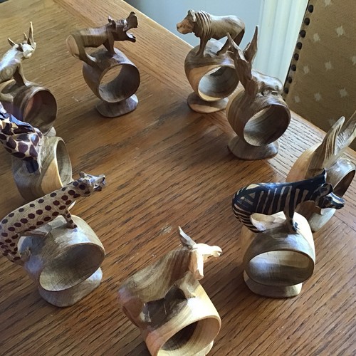African wooden animal - 10,