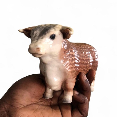 Vintage ceramic hereford bull - hereford,