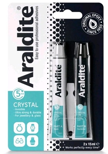 Araldite crystal 15ml tube - crystal, x