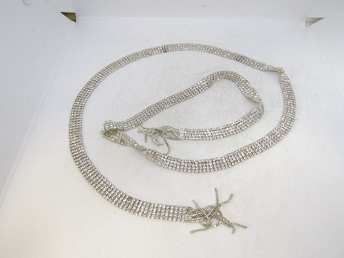 Zara silver rhinestone chain - zara,