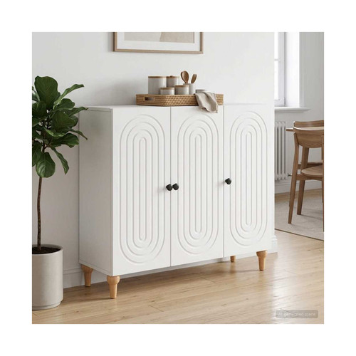 Sideboard white 89x34 5x80cm - sideboard, 89x34.5x80cm