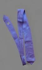 Hermes Tie Dark Red Light Blue