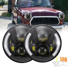 DOT 7inch Black LED Headlights