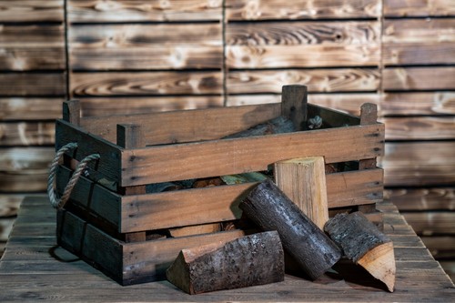 Log basket fire wood - log,