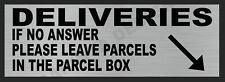 DELIVERIES IMETAL SIGN PLEASE