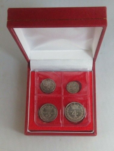 1868 maundy money - money, queen
