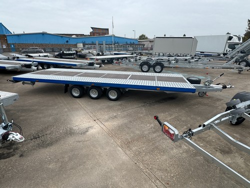Car transporter trailer - car, triple