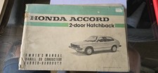 Honda Accord  first gen 1st 1976 -81 SJ SM workshop service owners manual - 614