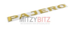 Pajero Gold Decal Raised Sticker  for Mitsubishi PAJERO V26WG MK2 2.8T