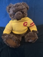 Vintage Giorgio teddy bear 10” 1997  yellow jumper great condition 