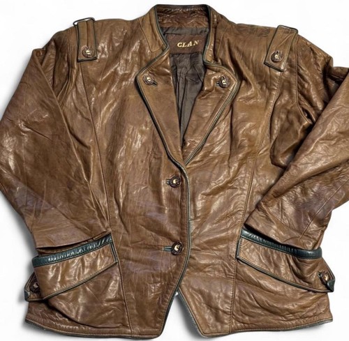 Vintage 80s brown real - vintage,