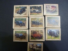 10 x Vintage "SOLO" Empty Match Boxes - Veteran Cars Theme