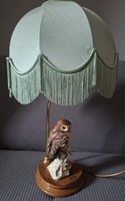 Giuseppe Armani Florence Rose Table Lamp Figurine Owl   Art 0989-CBL