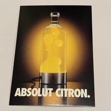 Absolut Citron Vodka Lava Lamp