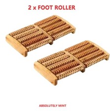 2pcs WOODEN FOOT ROLLER