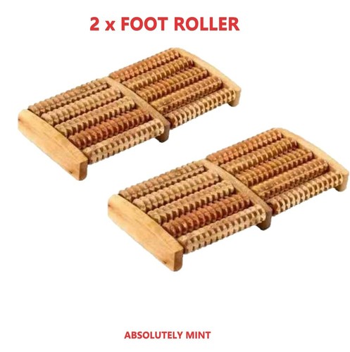 2pcs wooden foot - 2pcs, roller