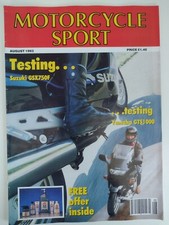 MOTORCYCLE SPORT August 1993