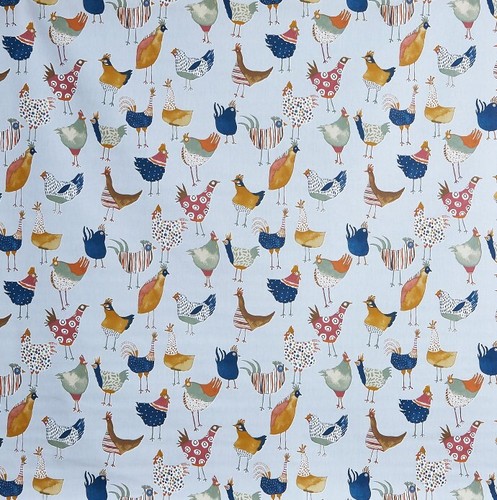 Curtain fabric cute chickens - curtain,
