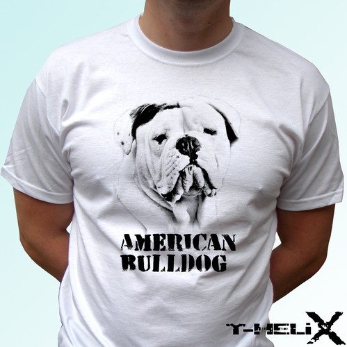 American bulldog dog t shirt - -,
