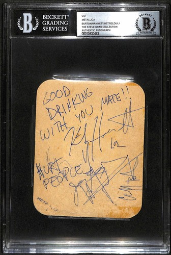 Metallica signed vintage - signed,