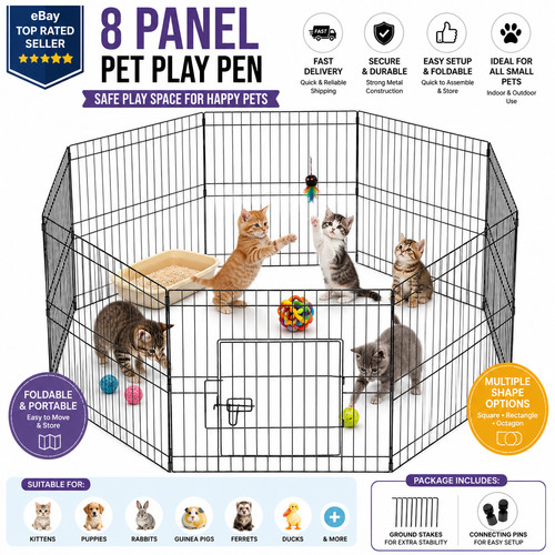 Dog pet pen panel puppy - panel,