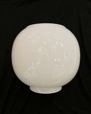 2nd WHITE GLOBE replacement Glass lamp shade for traditional vintage oil lamp